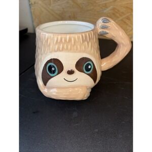 Cute Sloth Coffee Tea Mug Cup "LIVE SLOW" -  Large Mug Holds 12 Oz. Fun Gift!
